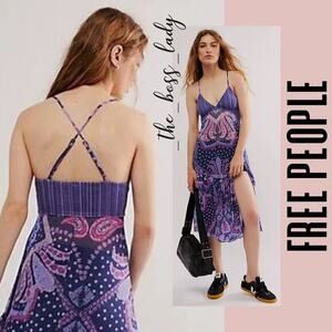 Free People maxi top or mini dress ruffled boho floral